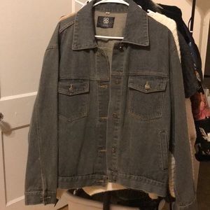 oversized denim jacket jean size0-2